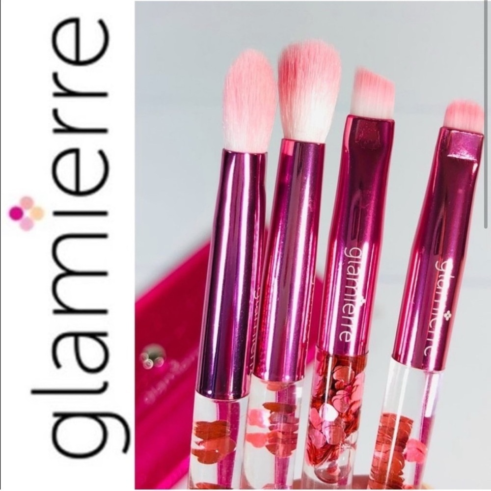 Glamierre Pink Makeup Brush Set of 4